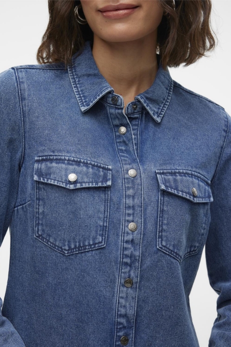 Vero Moda vmjennie ls denim shirt mix ga noos